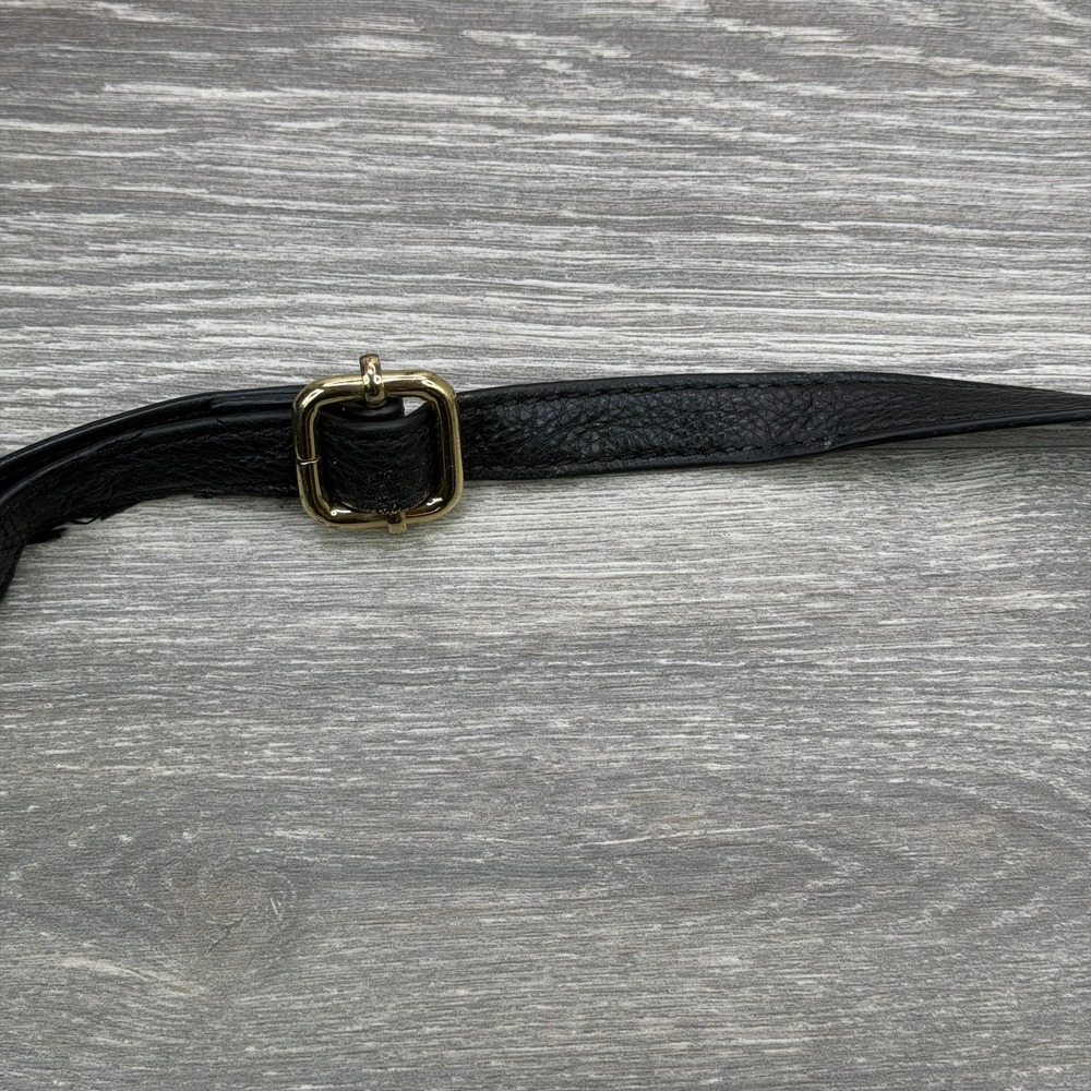 Tory Burch McGraw Black Pebbled Leather Crossbody Swingpack Bag Gold Hardware*** - Picture 8 of 14